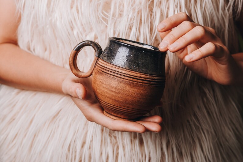Ceramic Coffee Mug, Handmade Ceramic Cup, Tea Cup, Handmade Glazed Mug, Best Friend Gift Idea, Birthday Gift, Mom Gift, Housewarming Gift image 2