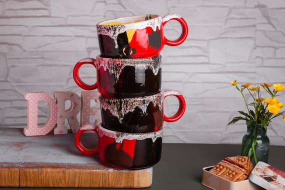 Handmade Stoneware Coffee Mug, Rustic Ceramic Cup (300ml) - Etsy