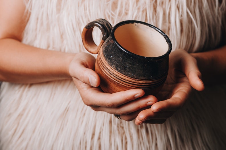 Ceramic Coffee Mug, Handmade Ceramic Cup, Tea Cup, Handmade Glazed Mug, Best Friend Gift Idea, Birthday Gift, Mom Gift, Housewarming Gift image 3