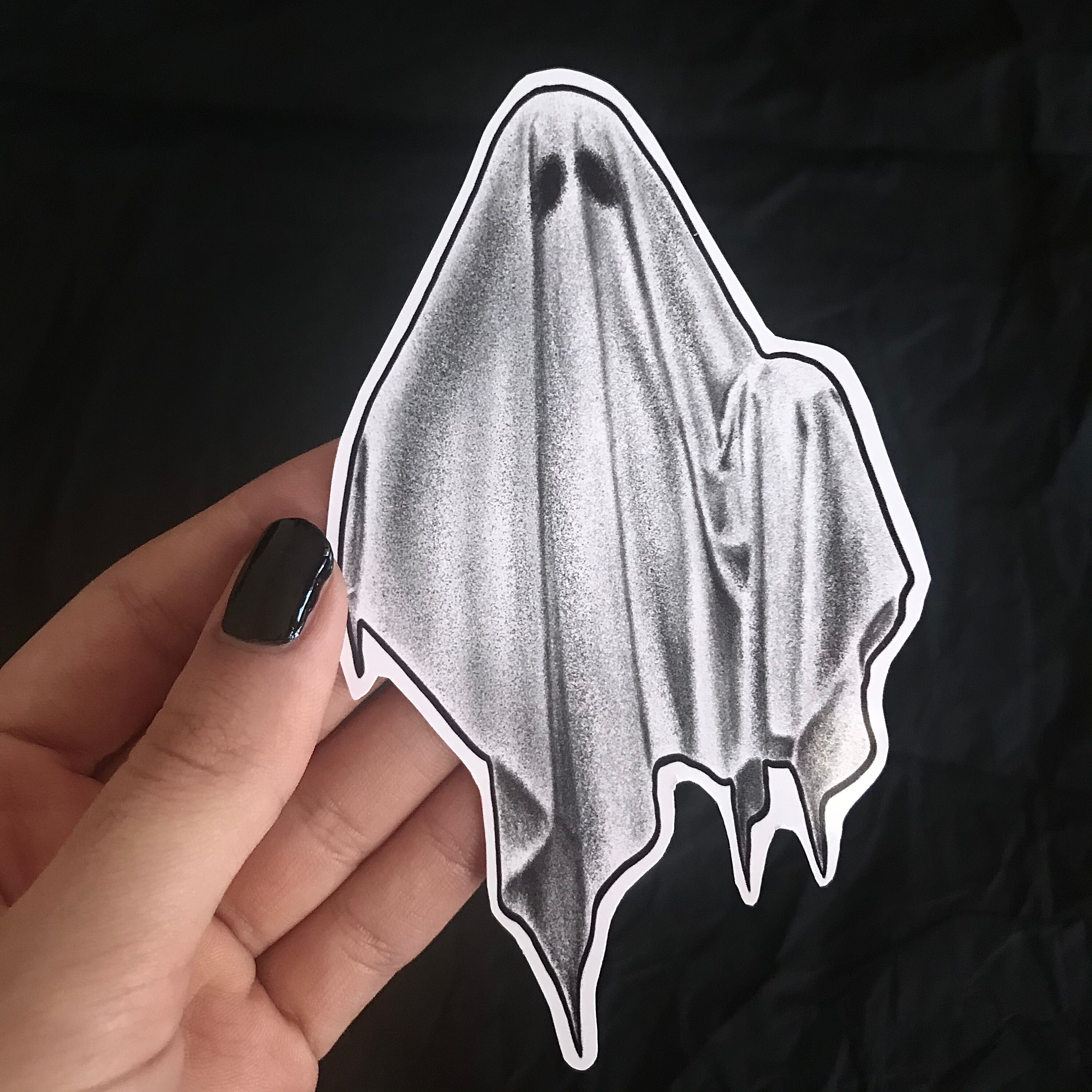 Ghost Vinyl Sticker Etsy