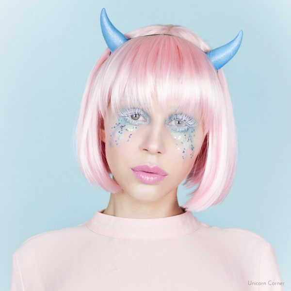 Devil Horns Headband / Demon Horns / Pastel Goth Horns