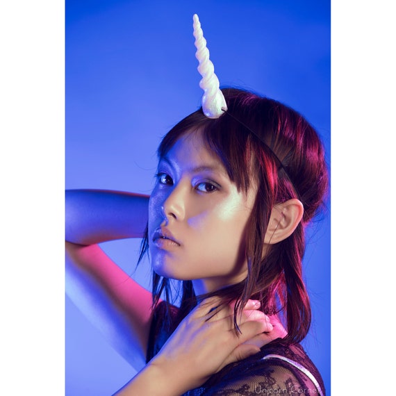 Unicorn Horn Headband / Unicorn Costume for Adults / Unicorn Headpiece / Pastel Goth Unicorn 