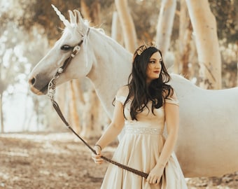 Horse Unicorn Horn, Adjustable Straps, Photoshoot Accessory