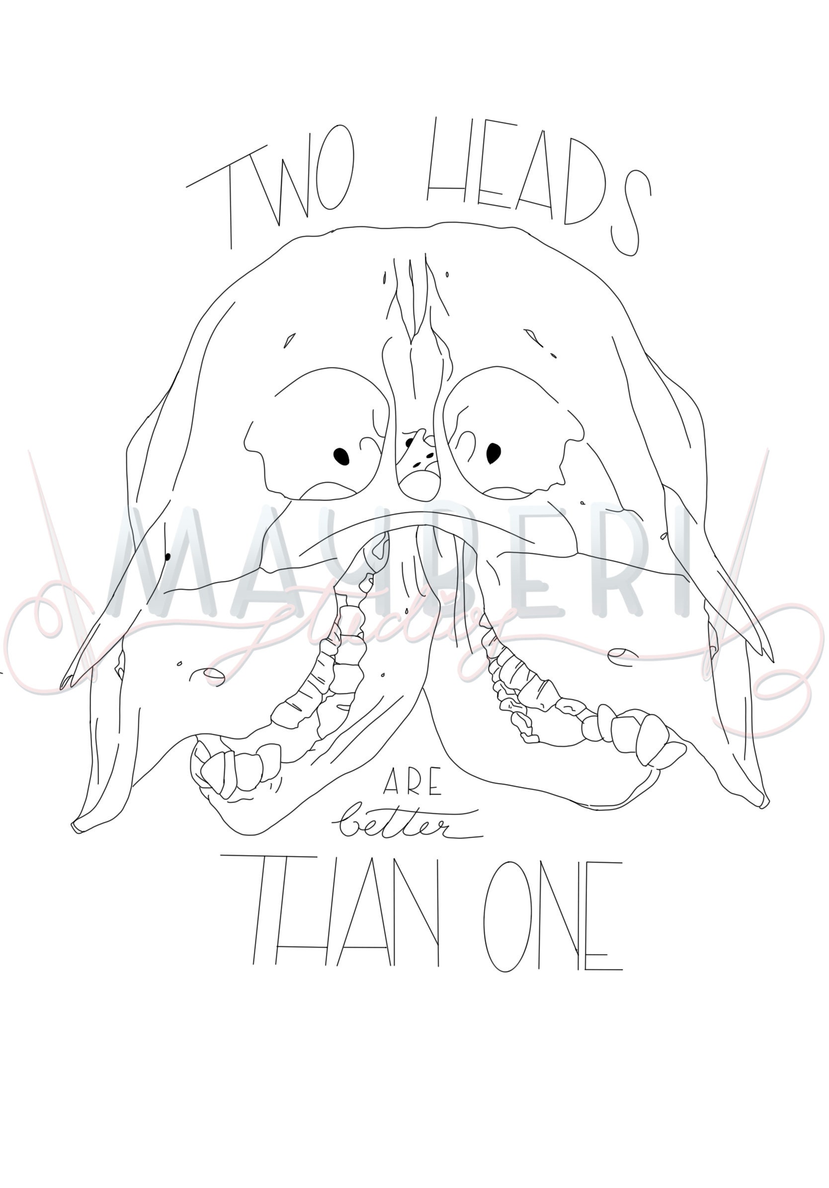Dos cabezas son mejores que una Etsy
