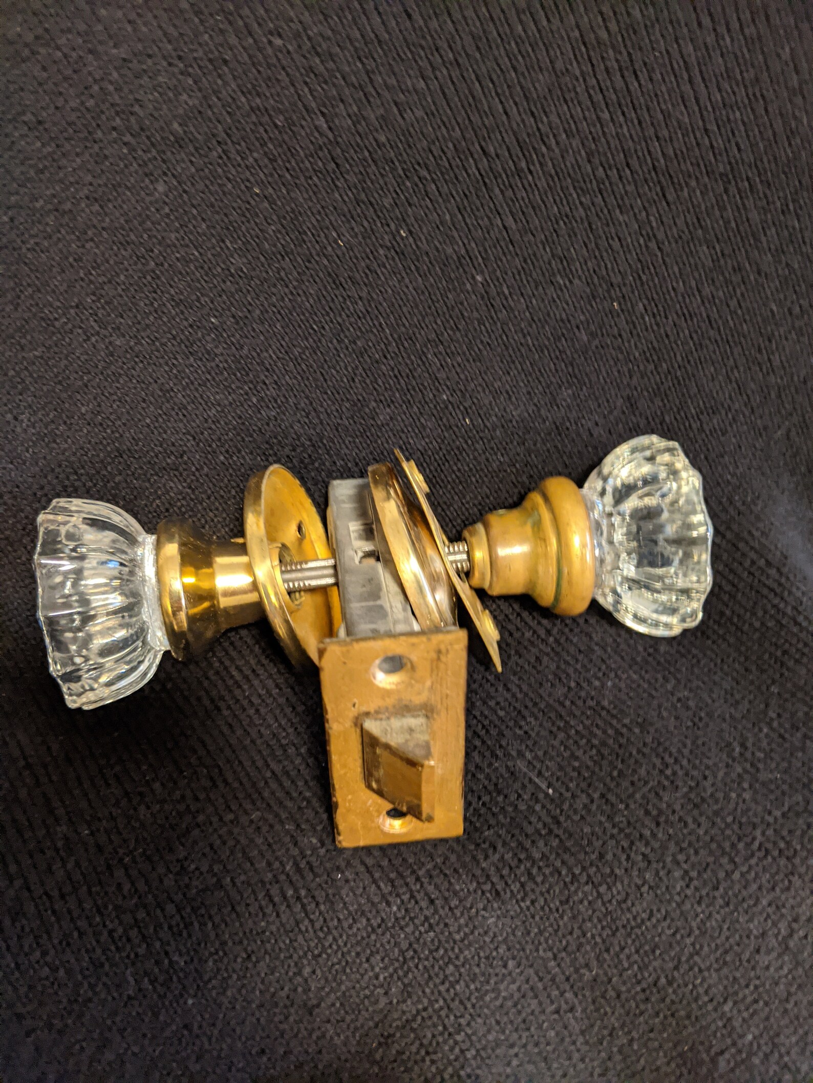 Magical Vintage Door Knob with Hardware and Strike Plate Etsy