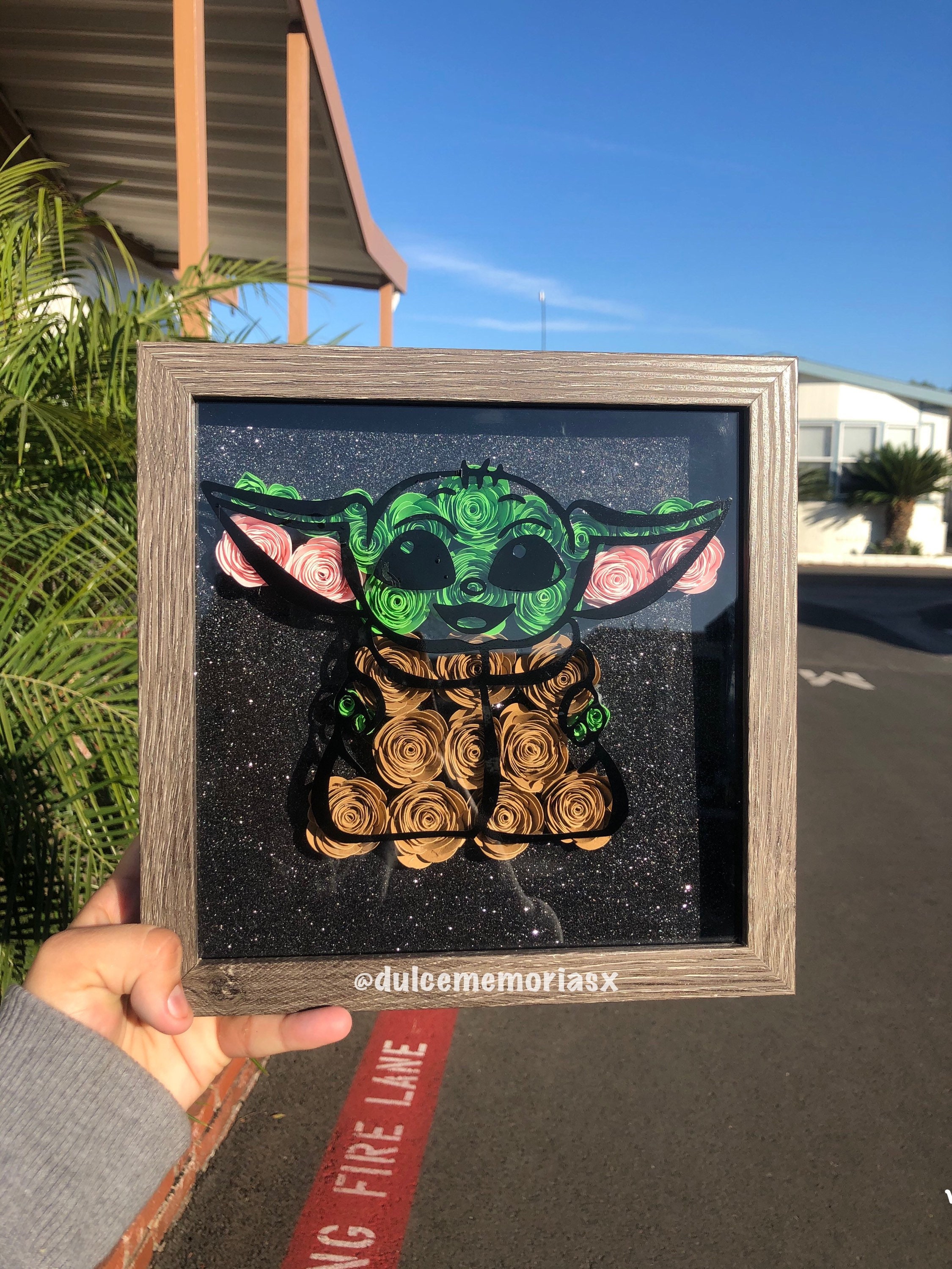 Baby Yoda Shadow Box Etsy
