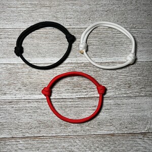 Paracord sliding knot bracelet, adjustable rope bracelets, minimalist image 3