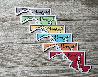 Maryland State Sticker, Maryland Home