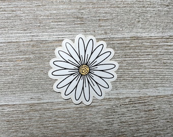 Daisy Flower Sticker, Floral Sticker