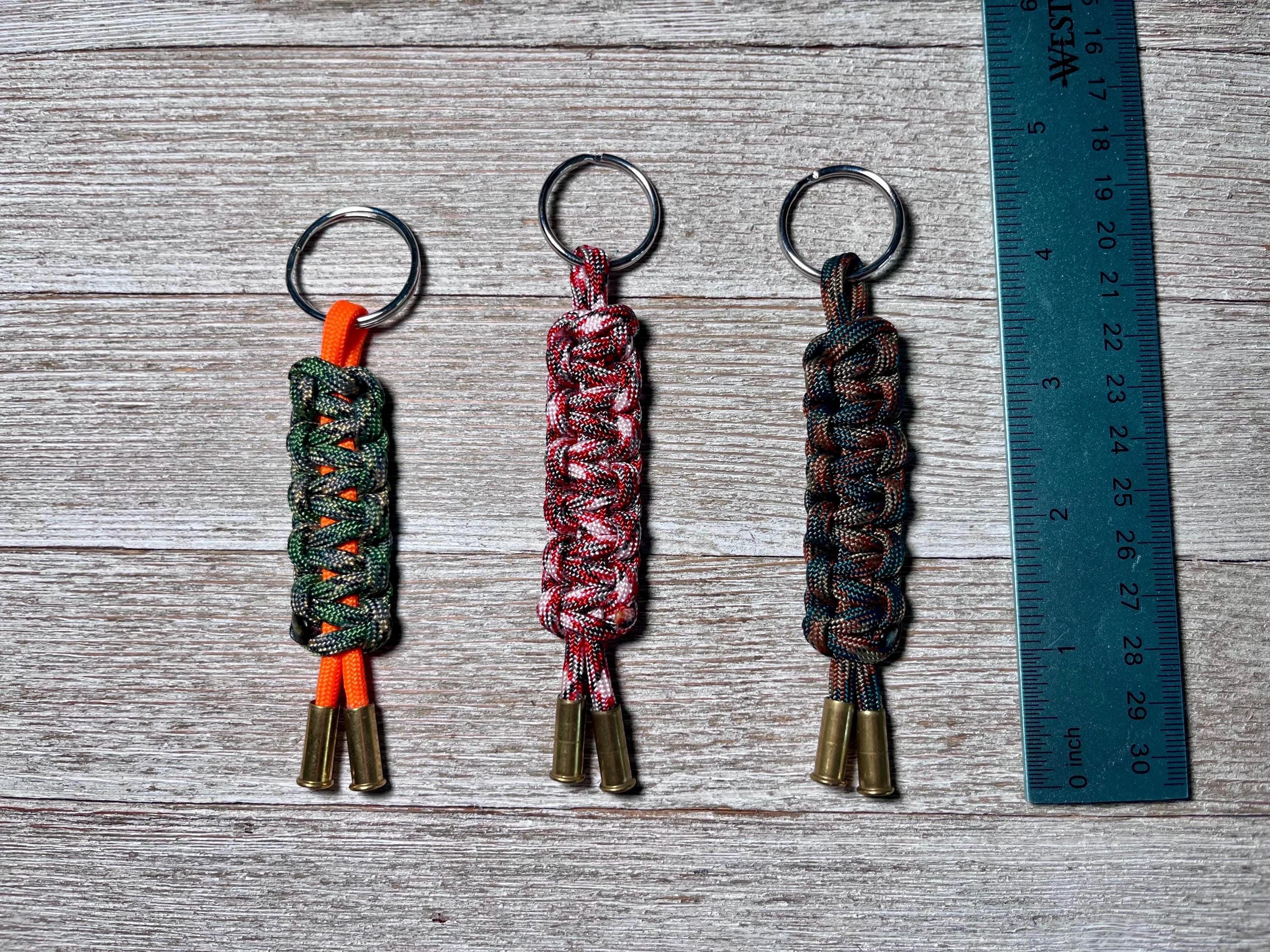 Keychain Casing Paracord Shell Casing Keychain – Tactical Keychain for Men – Bullet ...
