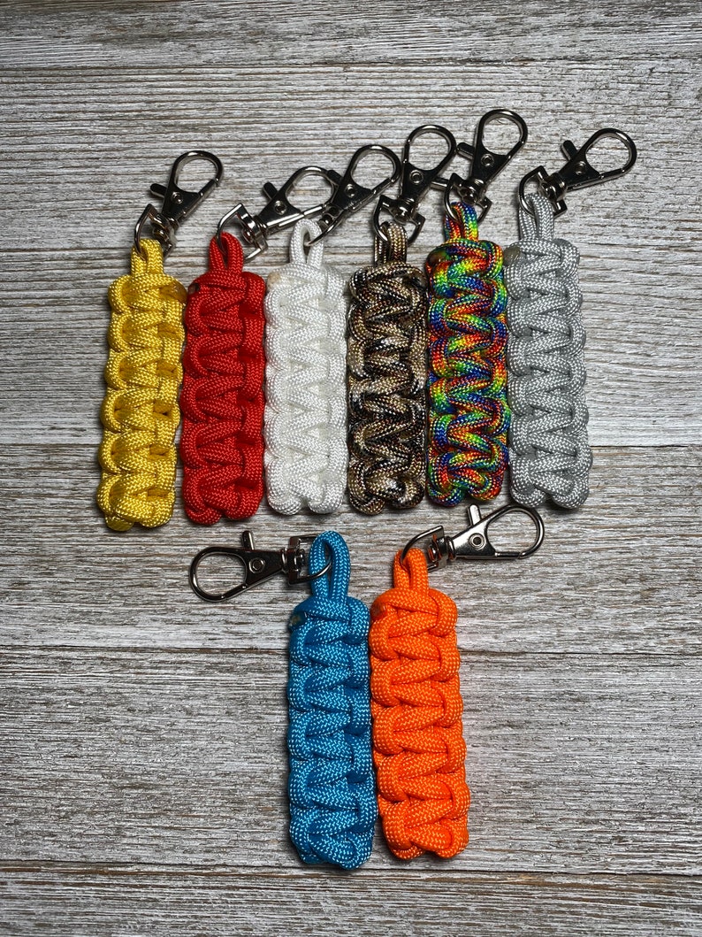 Paracord Zipper Pull Keychains, Zipper Pulls, Paracord Keychain Etsy