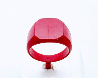 Octagon Signet Ring Wax Pattern Lost Wax | 6308