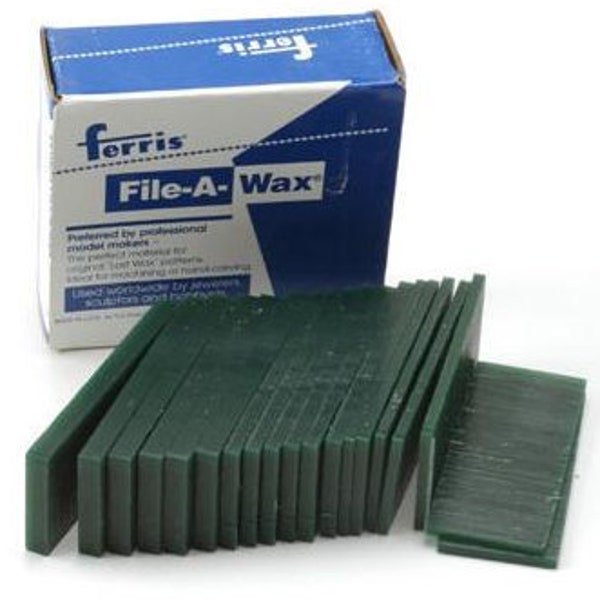 Ferris Wax Carving Blocks Dark Green (Hard) Assorted Sliced 1/2 LB