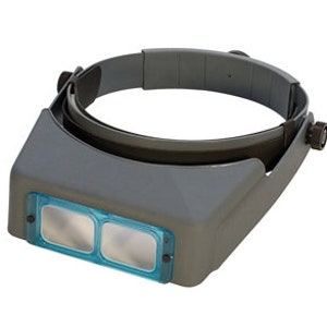 Donegan OptiVisor DA-2 Headband Magnifier Binocular 1.5X Optical Glass Lens