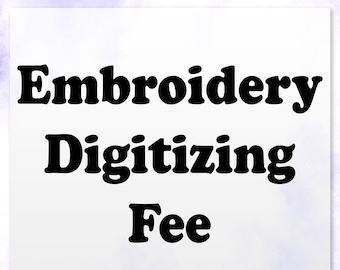 Embroidery Digitizing Fee (Simple Design/Logo)