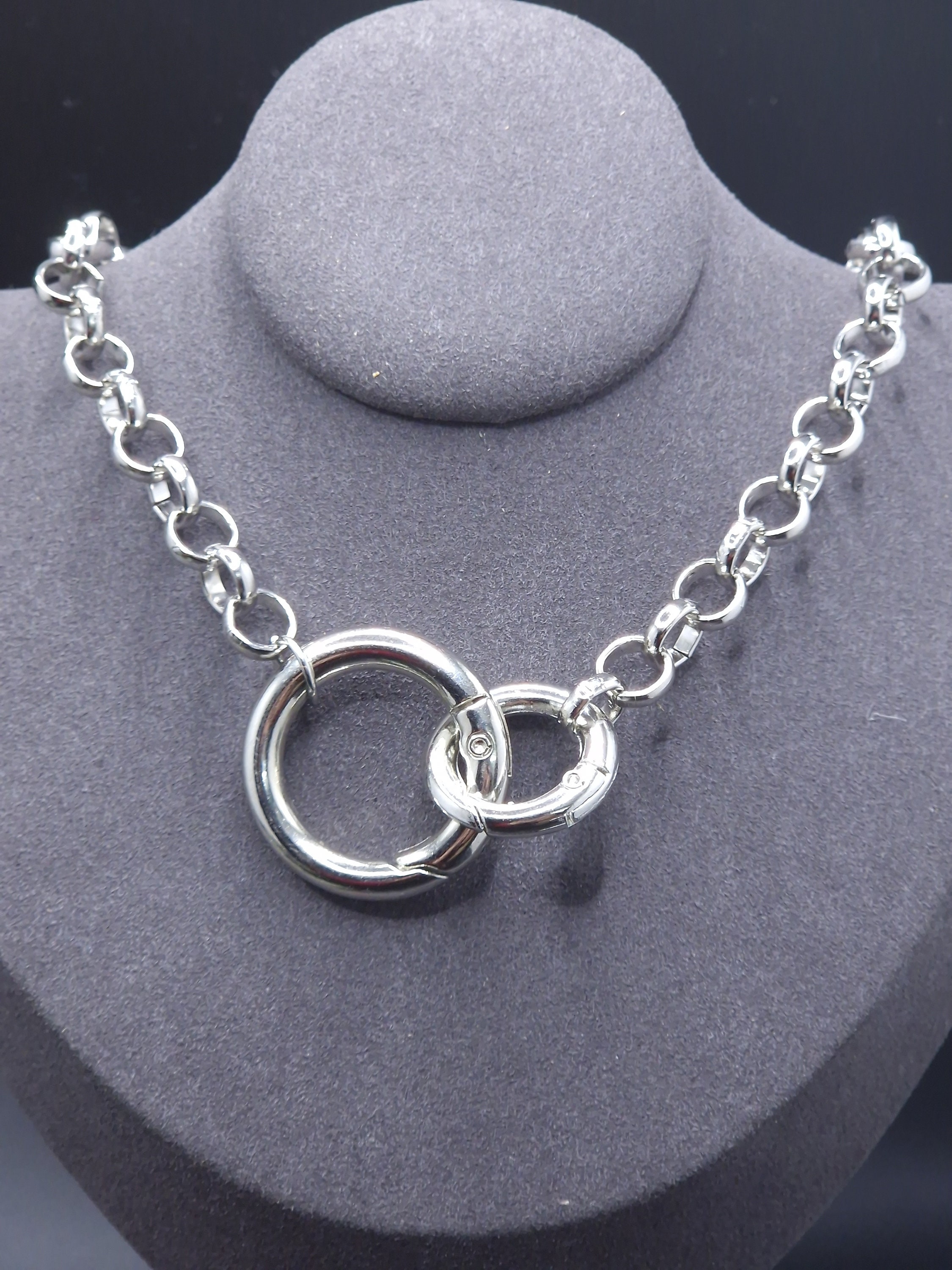 Adjustable Stainless Steel Necklace Chain with Artisan Clasp, Custom Length, Finished with Hook Closure, Non-Tarnishing