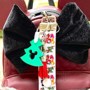 Disney Ear Saver, Minnie Ears holder for backpack, Holiday Mickey, Christmas Minnie Ear Holder, Disney Christmas