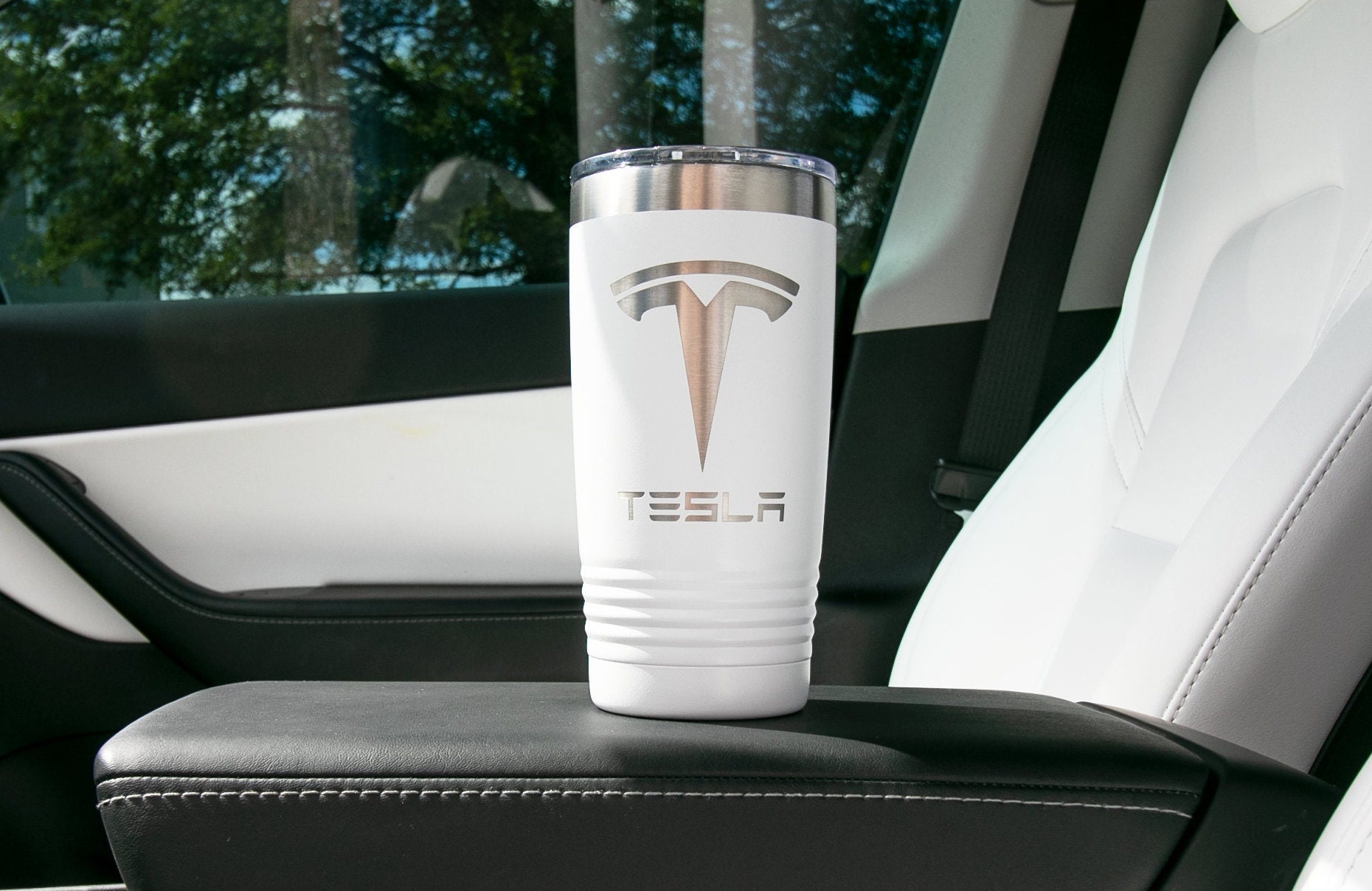 Tesla Coffee Cup Tumbler | 20 Ounces | Your Choice of Color Combination