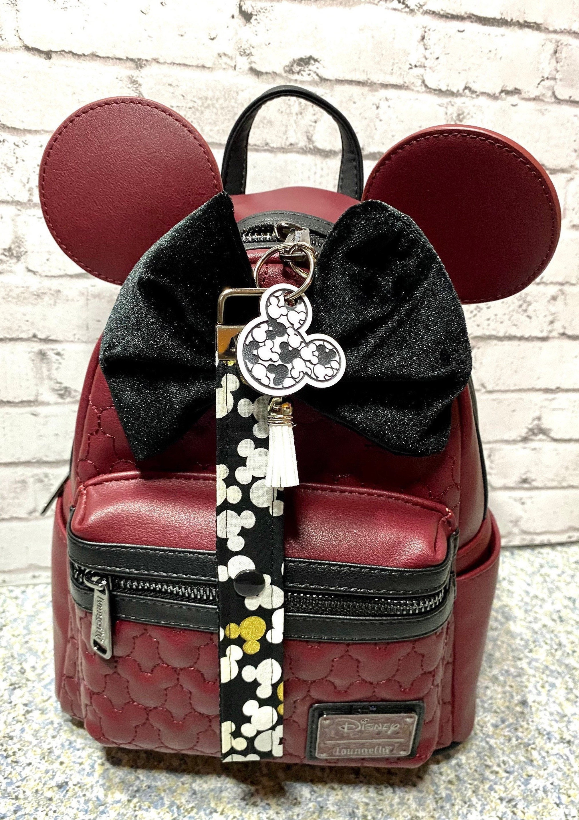 Red Mickey Ear Mini Backpack with Matching Cream Wristlet wallet NWT 88992-1.jpg main image 2