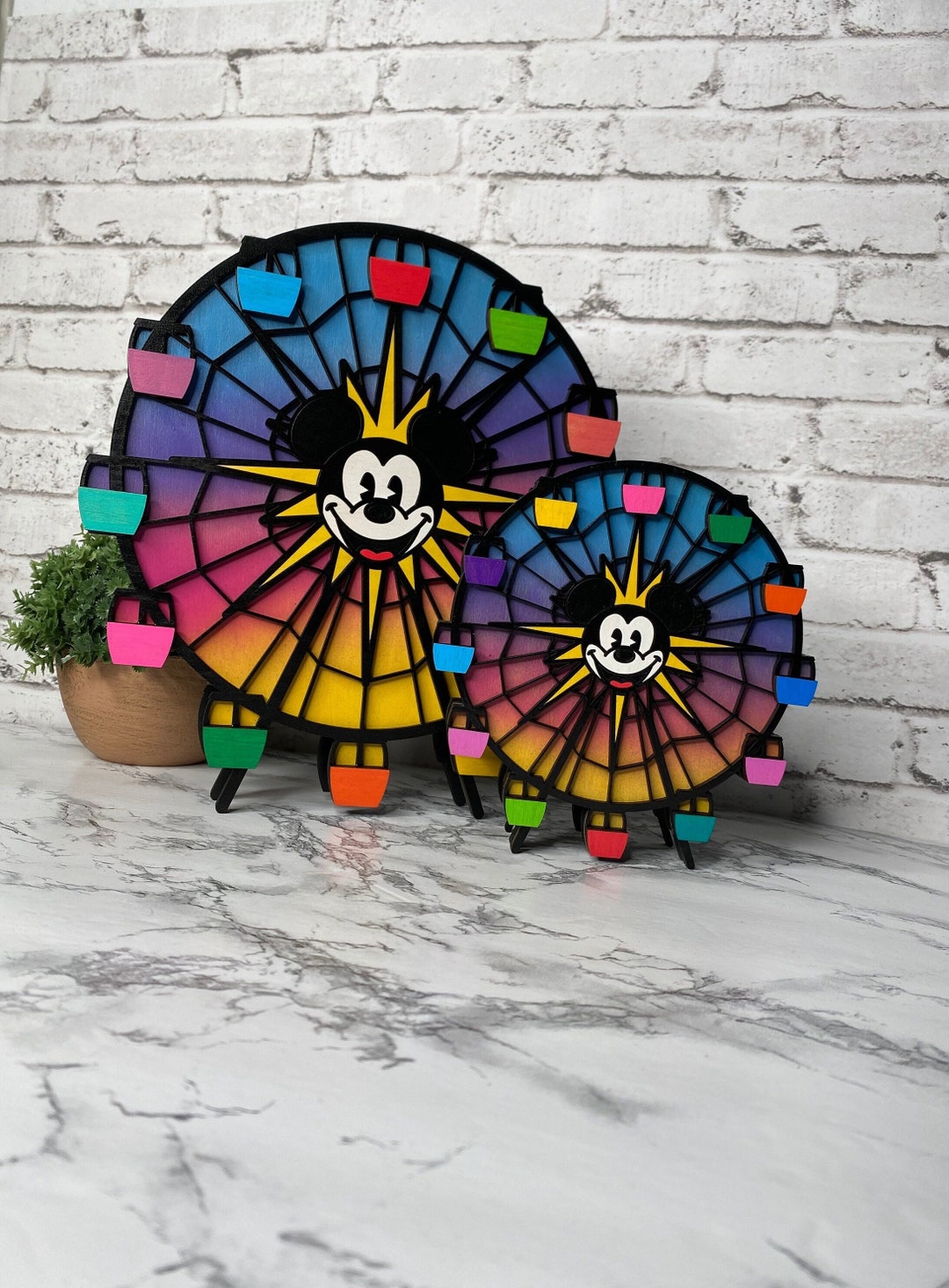 Large Disney California Adventure Mickeys Fun Wheel Shelf Sitter Disney