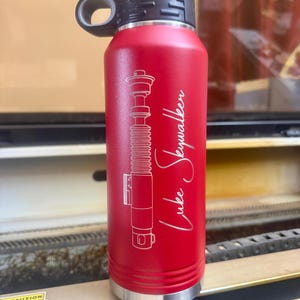 Personalized Star Wars Lightsaber Water Bottle: Laser Engraved 32oz Gift bild 18