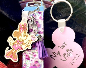 Minnie Ear Holder: Backpack Bag Clip with Custom Charm