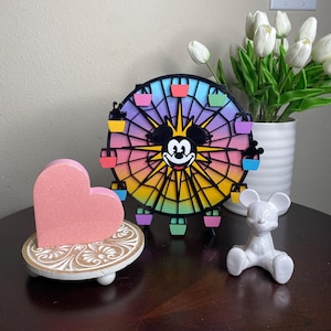 Disney Spring Decor, California Adventure Mickeys Fun Wheel,  Easter Shelf Sitter, Disney Spring Home Decor, Pastel Disney Decorations