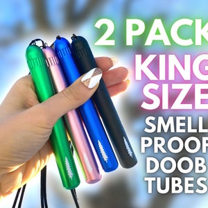 King Size Blunt Tubes Plastic Airtight Smell Proof Joint Container