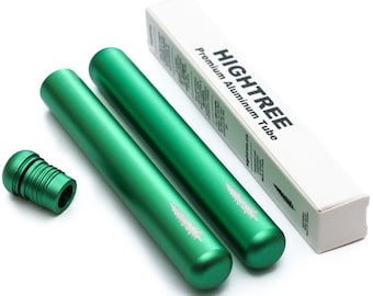 2 Pack Green - Premium Aluminum Doob Tube | HIGHTREE | Unbreakable Smell Proof Joint Holder | Airtight & Waterproof Joint Case