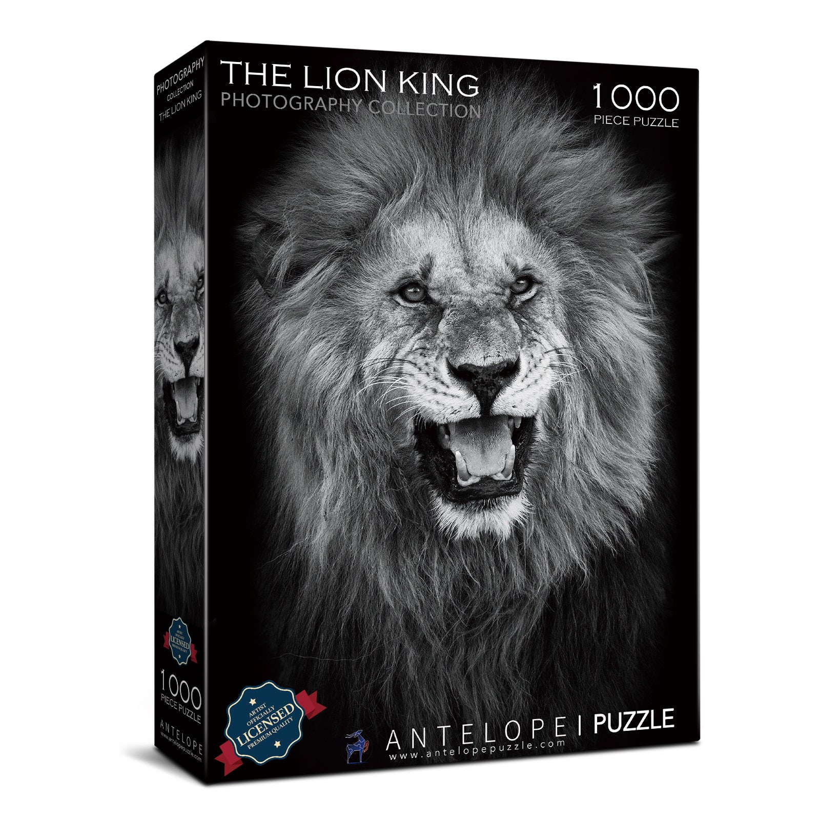 Antelope the Lion King Jigsaw Puzzle by Linxiang Qin, 1000 Pieces, 29.5 X  20.5, Jigsaw Puzzle With Close-up Photo of the Ling King 