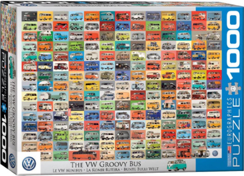 EuroGraphics VW Cool Bus 1000-Piece Puzzle - Finished Size 19.25x26.5 Inches - View #9