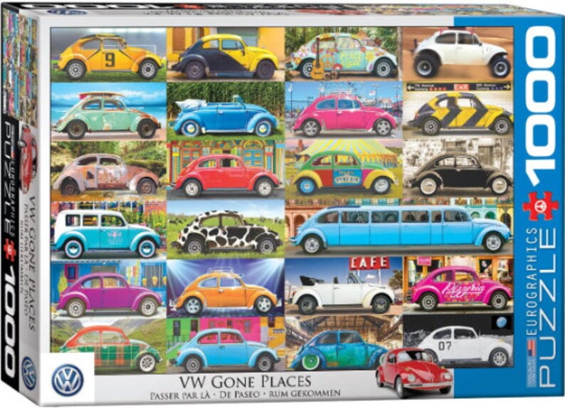 EuroGraphics VW Cool Bus 1000-Piece Puzzle - Finished Size 19.25x26.5 Inches - View #5