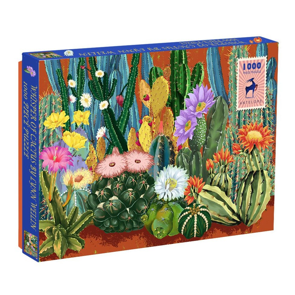 Whisper of Cactus 1000 Piece Jigsaw Puzzle by Lynn Weilin Etsy