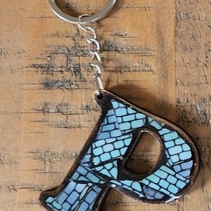 Monogram Mosaic Key Chain P