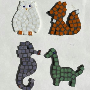 Mosaic magnet animal kits