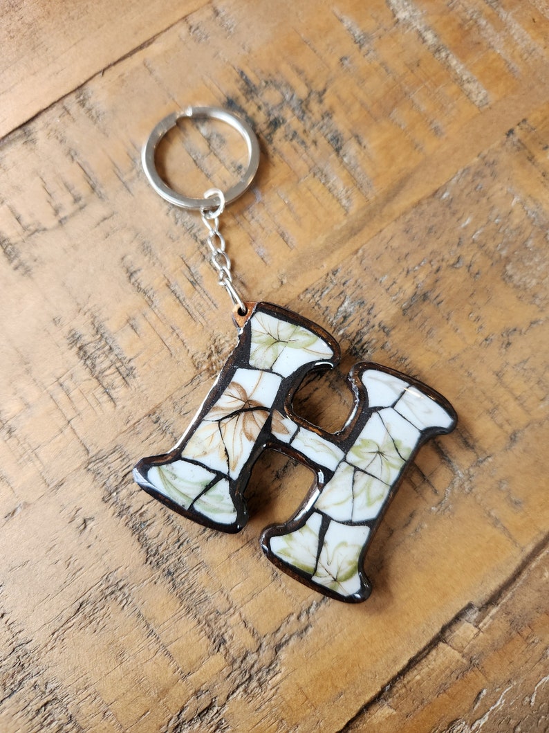 Monogram Mosaic Key Chain H