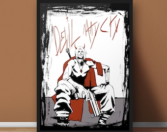  Devil May Cry Vergil Canvas Art Poster and Wall Art