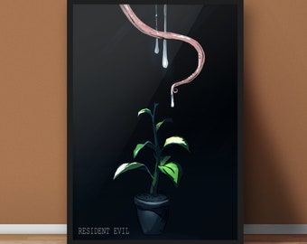 Resident Evil Art Print: Minimalist Gamer Gift