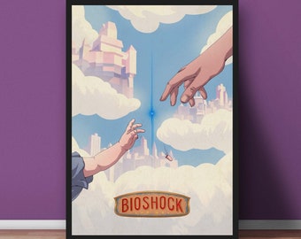 BioShock Poster - Minimalist Game Art Print, Video Game Poster - Perfect Gift for Gamers