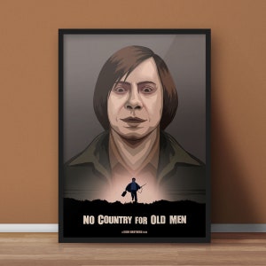 No Country For Old Men Poster - Minimalist Movie Print - Best Gift for Movie Lovers