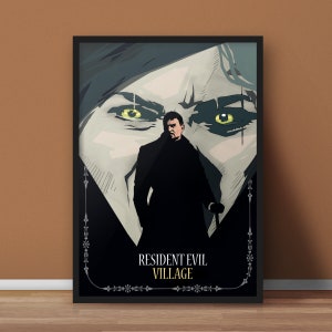 Resident Evil Village Poster - Minimalist Video Game Art Print - Perfect Gift for Gamers