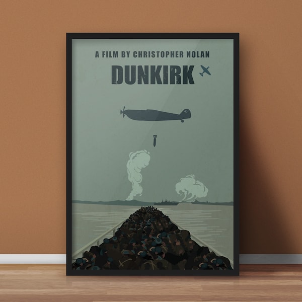 Dunkirk Poster - Minimalist Film Art Print - Perfect Movie Gift