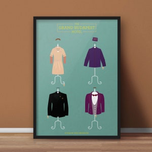 The Grand Budapest Hotel Poster - Minimalist Movie Art Print - Perfect Gift for Movie Lovers