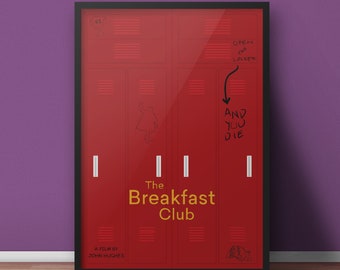 Frühstücksclub Poster: Minimalistischer Film Kunstdruck