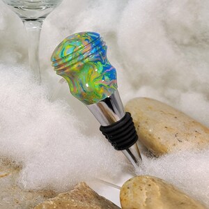 Wine Bottle Stopper made from Inlace acrylic