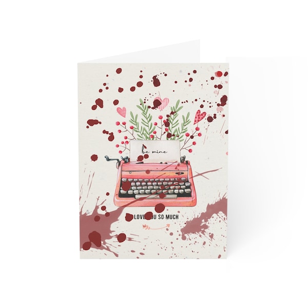Blood Spatter Anti Love, Mean, Cynical, Joke, Gag, Funny Sarcastic Valentines Day  Card