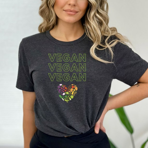 Camiseta vegana camiseta para vegetarianos regalos para veganos camiseta a base de plantas camisa de veganismo Etsy Espana