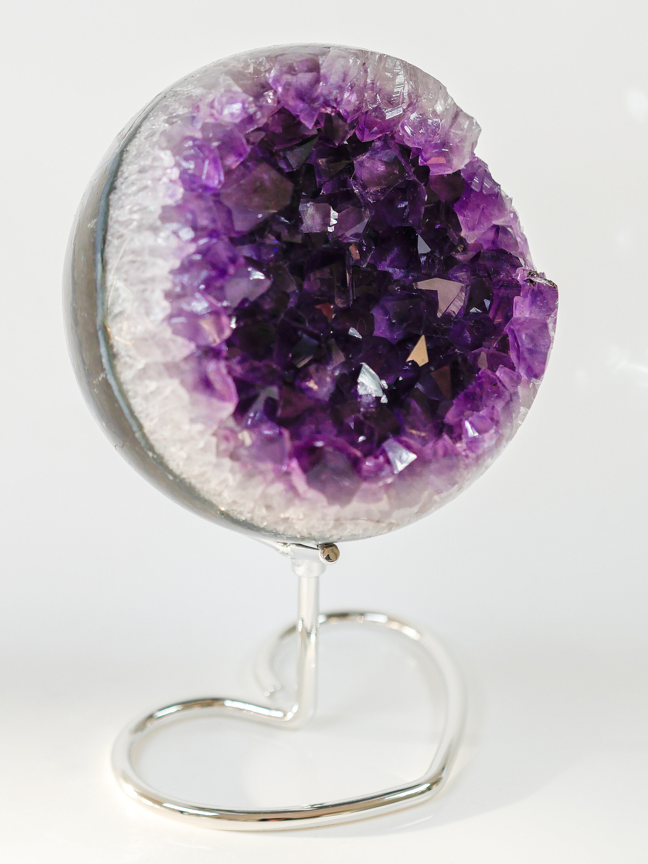 Amethyst Geode Sphere | Amethyst Crystal Ball | Amethyst Druzy Sphere ...