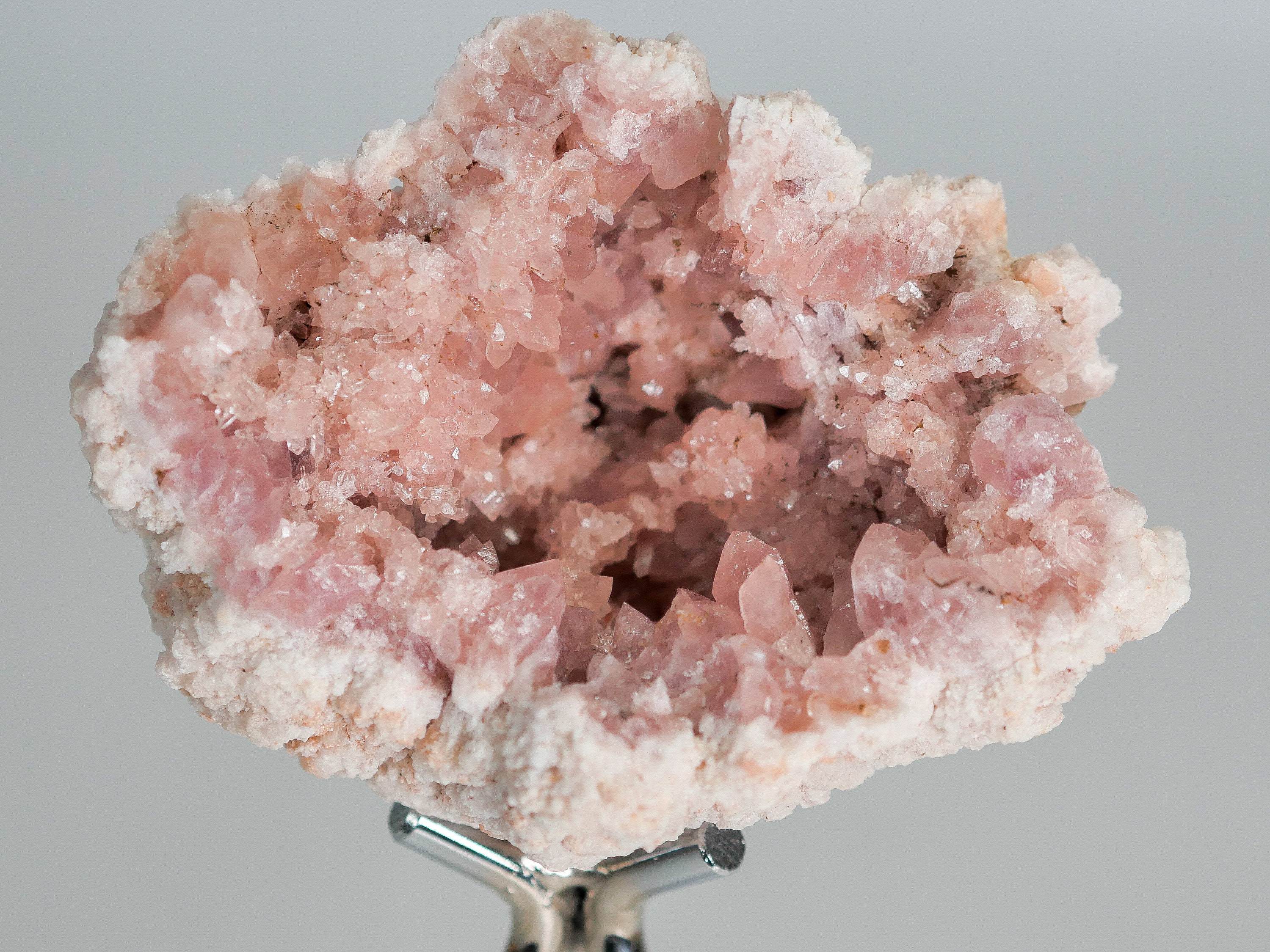 ピンクアメジストジオード | クロームスタンド付き天然ピンク