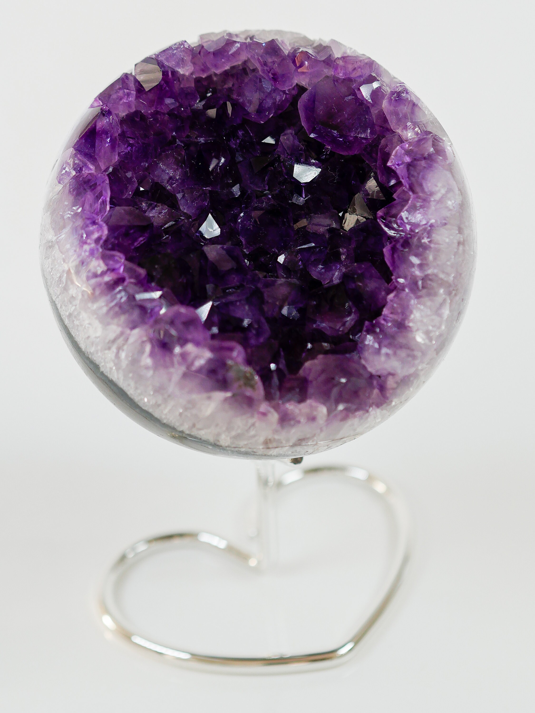 Amethyst Geode Sphere | Amethyst Crystal Ball | Amethyst Druzy Sphere ...